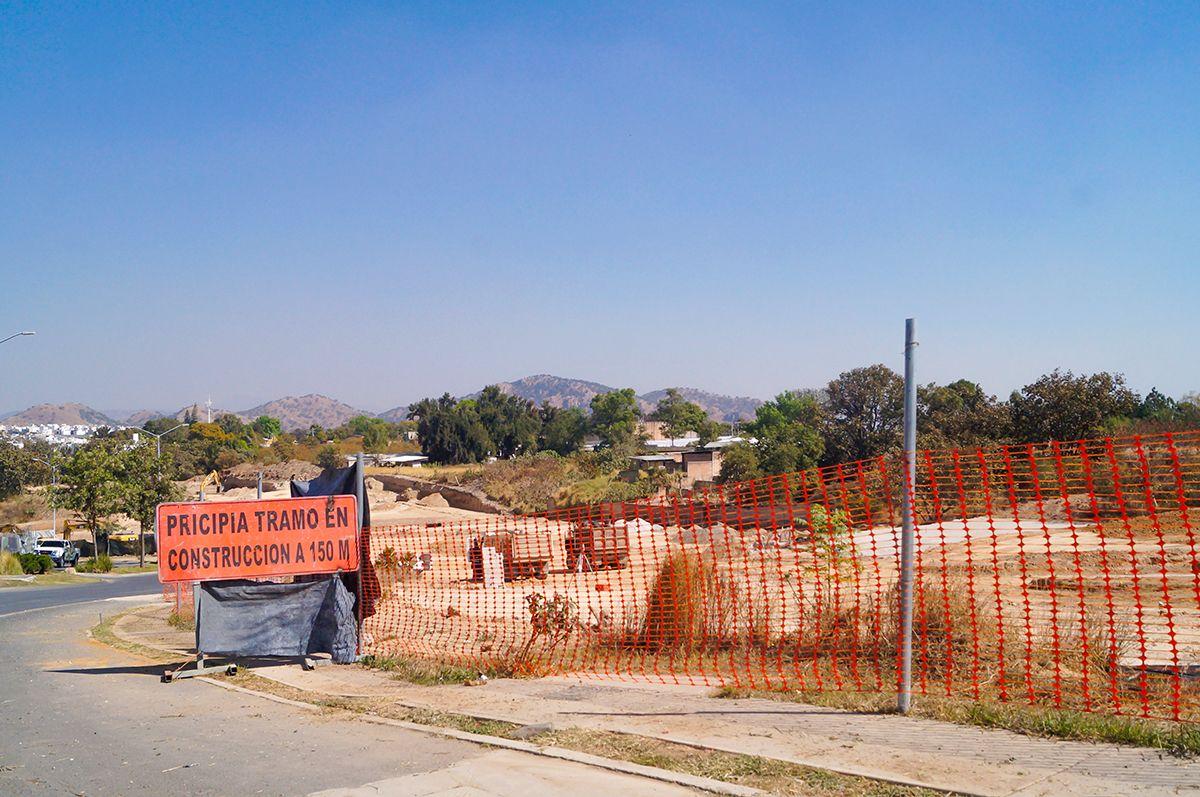 Construction area in the Capital Norte region. Photo: Patricia Ramírez.