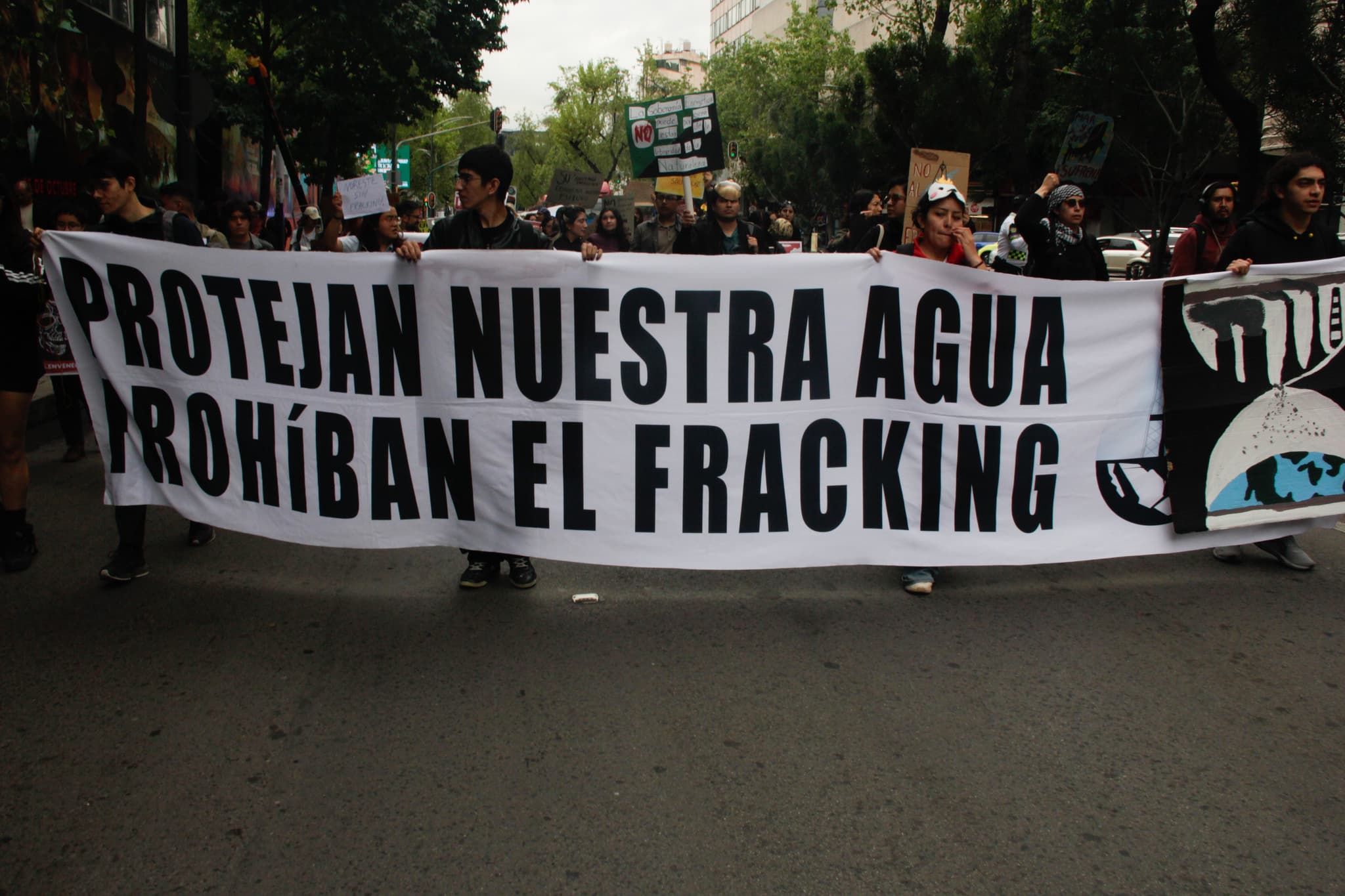 “The fight for Mother Earth is the mother of all struggles”: young people march against Pemex