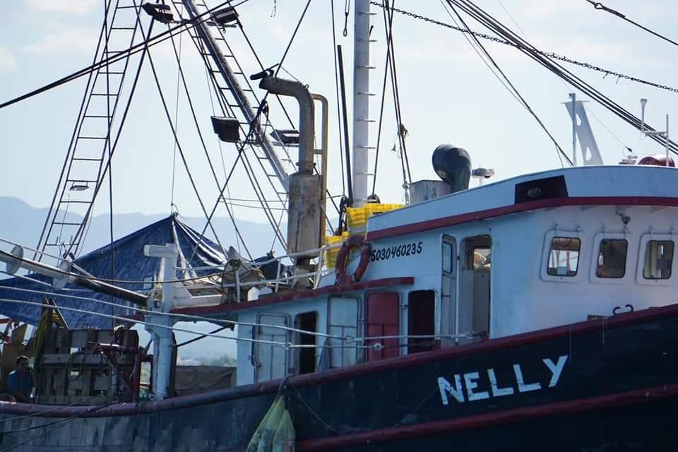 Nelly, another of the boats seen in Bahía La Ventana in the last quarter of 2022. Photo: Included in the complaint to Profepa