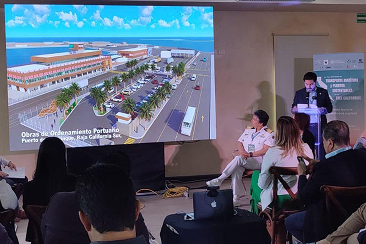 Presentación del proyecto de modernización del puerto de Pichilingue en La Paz, Baja California Sur. Fuente: Daniela Reyes