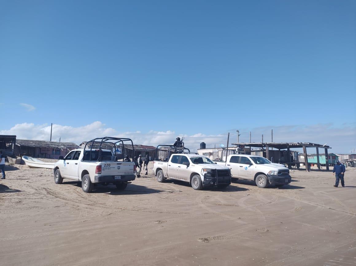  Conapesca vehicles in operation in Baghdad Beach. Photo: Conapesca.