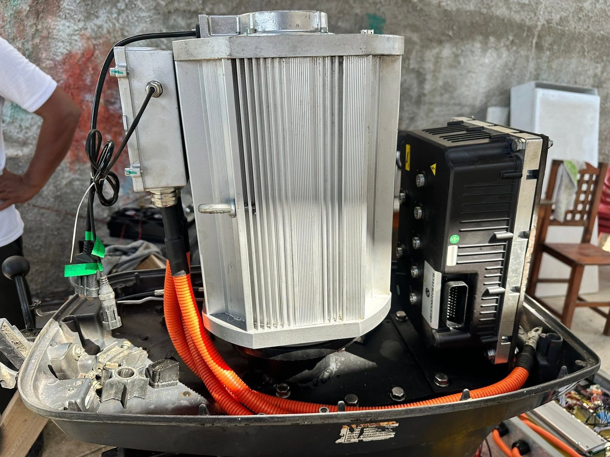 El motor todavía se encuentra en fase de pruebas, pero su batería ofrece entre dos y dos horas y media de autonomía. Foto: Itzel Chan