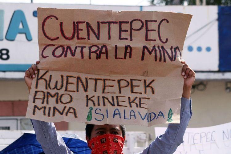 March for Life “No to the Mine” on January 10 due to resistance from Cuentepec and Tetlama to demand that Temixco be declared a municipality free of mining concessions. Photo: Margarito Pérez Retana/ Cuartoscuro